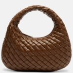Baby Veneta Leather Top-Handle Bag in Brown – Bottega Veneta