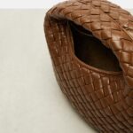 Baby Veneta Leather Top-Handle Bag in Brown – Bottega Veneta