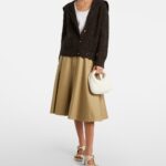 Veneta Baby Leather Top-Handle Bag in White – Bottega Veneta