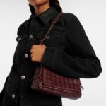 Notturno Intrecciato Leather Crossbody Bag in Burgundy – Bottega Veneta