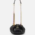 Chloé Plissé Small Beige Leather Shoulder Bag