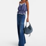 Chloé Marcie Medium Suede Shoulder Bag – Ocean Blue