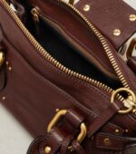 Chloé Paddington Leather Handbag – Crafty Brown Gold Padlock