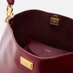Dolce & Gabbana Vittoria Large Luxe Leather Shoulder Bag – Tono Rosso Scuro Red