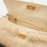 Dolce & Gabbana Sicily Premium Large Leather & Shearling Top-Handle Bag