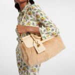 Dolce & Gabbana Sicily Premium Large Leather & Shearling Top-Handle Bag