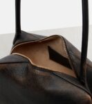 Alaïa Le Bouledogue Refined Leather Shoulder Brown Bag