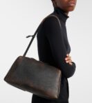 Alaïa Le Bouledogue Refined Leather Shoulder Brown Bag