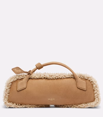 ALAÏA Le Teckel Small clutch suede