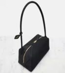 Alaïa Le Bouledogue Medium Suede Shoulder Bag | Crown Clutch