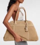 Miu Miu Vivant Large Suede Bowling Bag