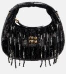 Miu Miu Wander Mini Embellished Top-Handle Bag