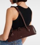 Alaïa Le Teckel Medium Burgundy Leather Shoulder Bag Elegant Design | Crown Clutch
