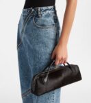 Alaïa Le Teckel Small Calf Hair Clutch Brown | Crown Clutch