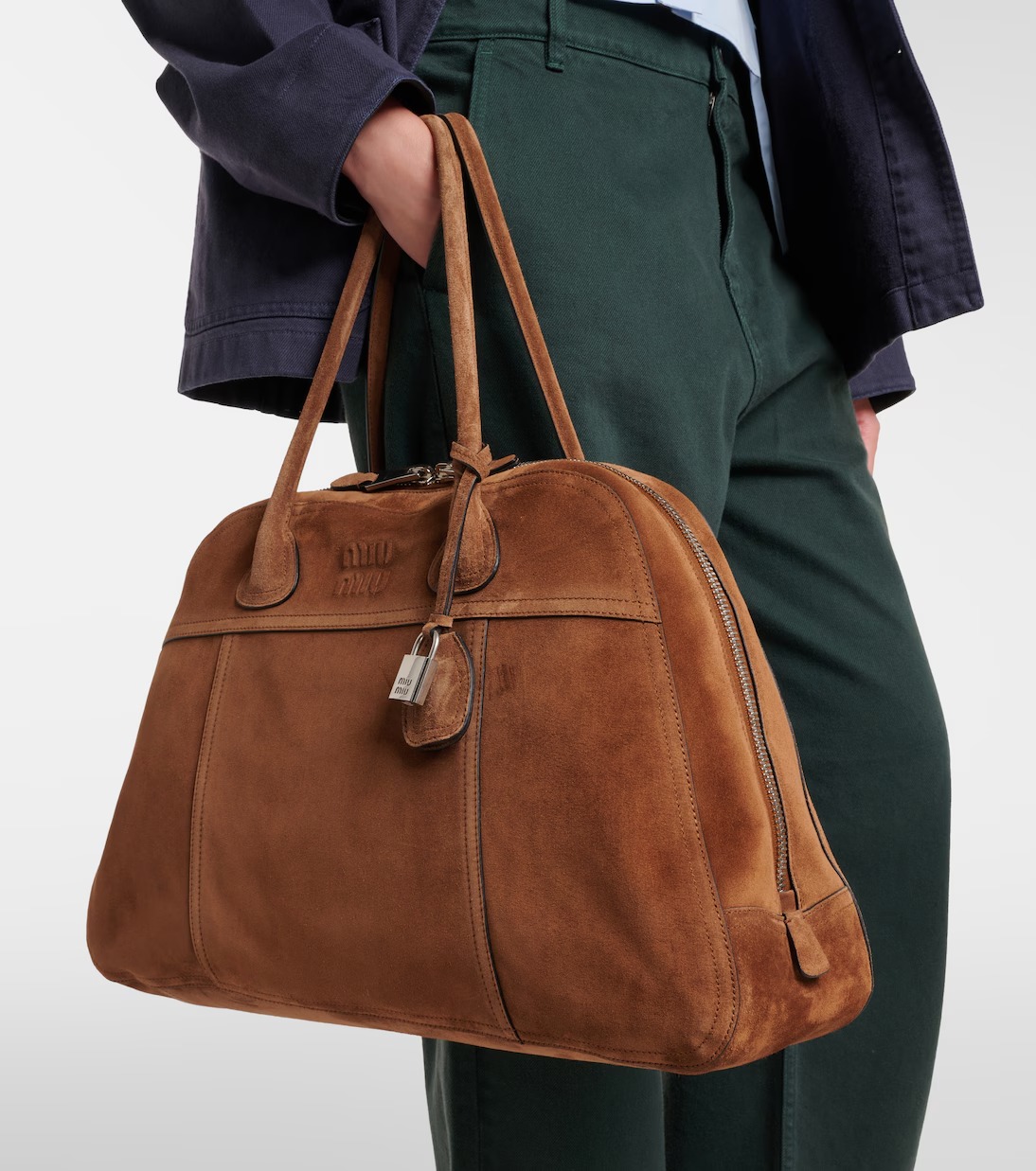 Miu Miu Vivant suede bowling bag Miu Miu Vivant suede bowling bag