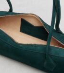 Alaïa Le Teckel Medium Leather Shoulder Bag Green | Crown Clutch