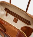 Miu Miu patchwork leather tote bag in brown lamb leather design