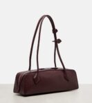 Alaïa Le Teckel Medium Burgundy Leather Shoulder Bag Elegant Design | Crown Clutch
