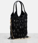 Miu Miu Ivy Medium Embellished Satin Tote Bag