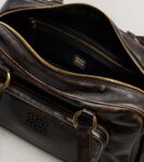 Miu Miu Beau Small Leather Bowling Bag in Brown | CrownClutch