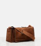 Miu Miu Utilitaire Suede Shoulder Bag Brown | CrownClutch