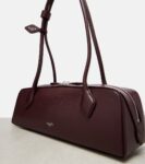 Alaïa Le Teckel Medium Burgundy Leather Shoulder Bag Elegant Design | Crown Clutch