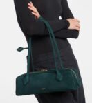 Alaïa Le Teckel Medium Leather Shoulder Bag Green | Crown Clutch
