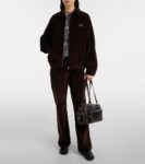 Miu Miu Beau Small Leather Bowling Bag in Brown | CrownClutch