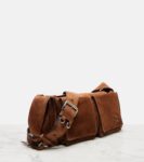 Miu Miu Utilitaire Suede Shoulder Bag Brown | CrownClutch