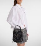 Miu Miu Ivy Medium Embellished Satin Tote Bag