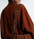 Miu Miu Utilitaire Suede Shoulder Bag Brown | CrownClutch