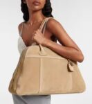 Miu Miu Vivant Large Suede Bowling Bag